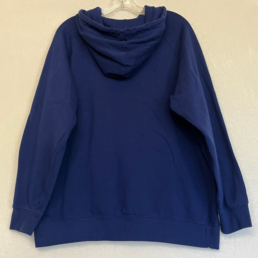 Yale University Bulldog Hoodie Sweatshirt Collegiate Pullover Navy Blue 2X 18/20 - Picture 3 of 4